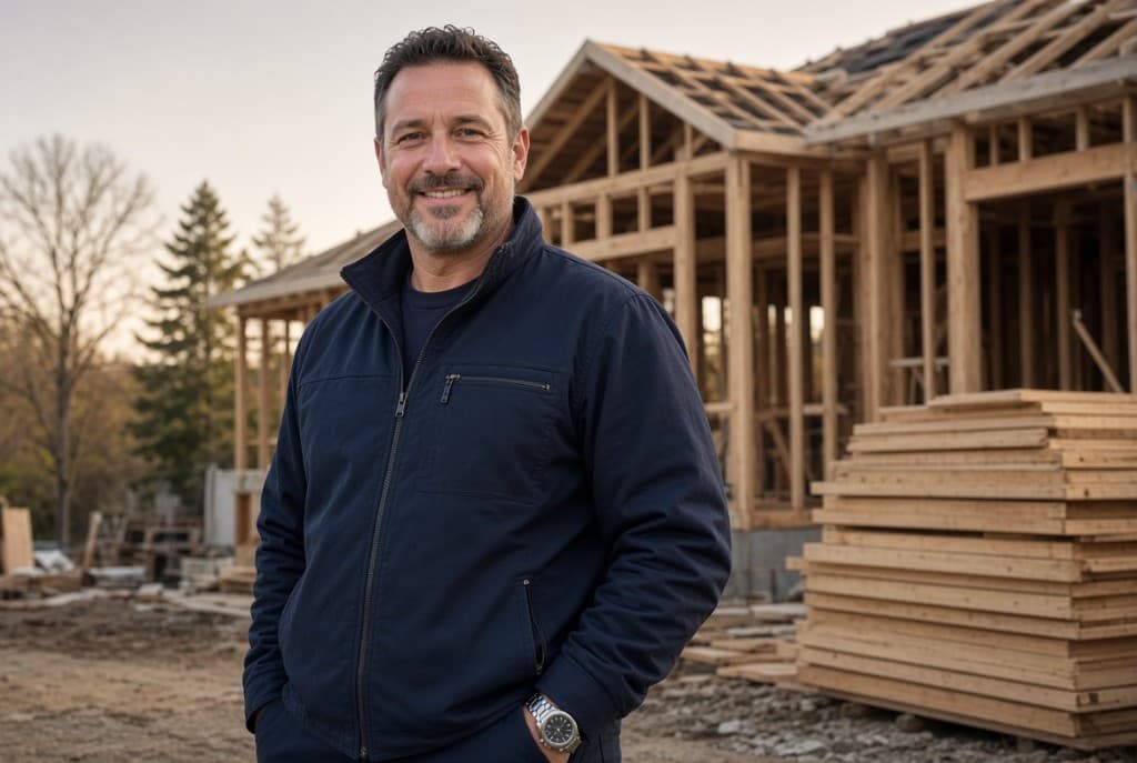 Business owner at a construction site